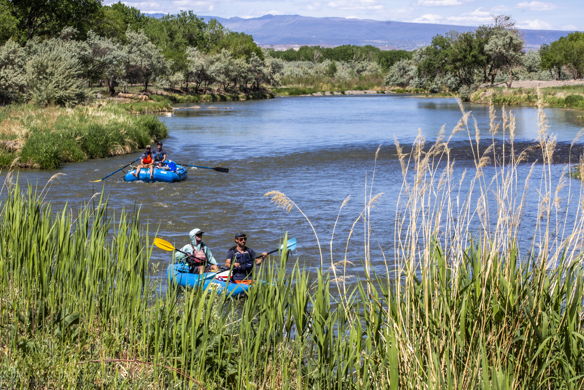 Dock your kayak or raft right on Delta's natural boat dock